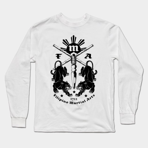 Eskrima Long Sleeve T-Shirt by Black Tee Inc